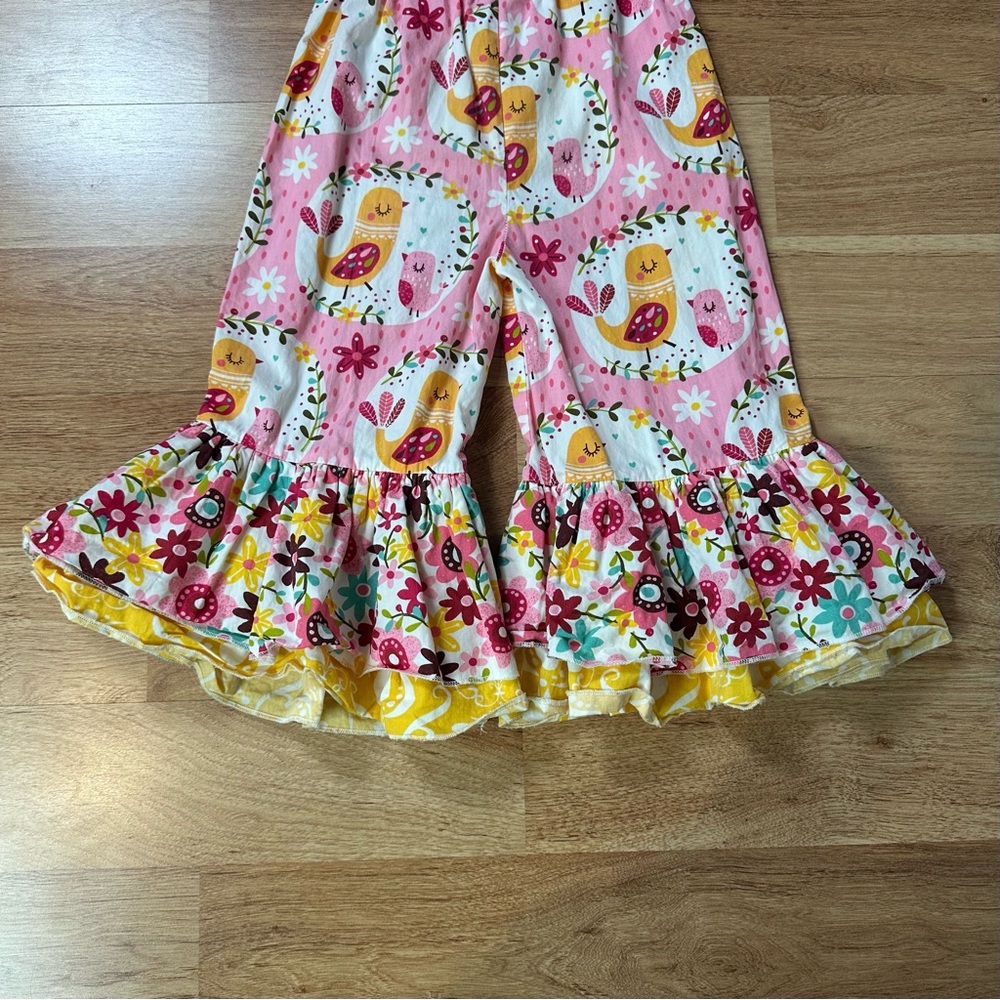 Jelly the Pug Girls Sweet Peep Collection Boutique Capri Bow Set Top & Bottom 5 - Picture 12 of 14